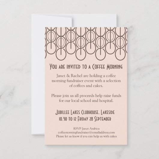 Kaffeevormittagsveranstaltung Einladung (Vorderseite)