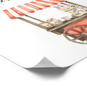 Kaffeewagen - Hilfe für die beschäftigte werdende  Poster (Ecke)