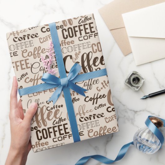 Kaffeewahnsinn Geschenkpapier (Schenken)