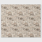 Kaffeewahnsinn Geschenkpapier (Flach)