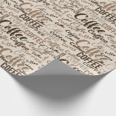 Kaffeewahnsinn Geschenkpapier (Ecke)