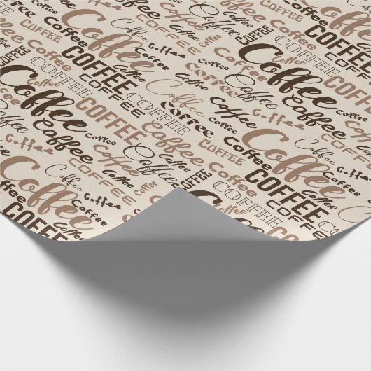 Kaffeewahnsinn Geschenkpapier (Ecke)