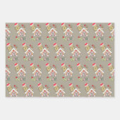 KaffeeWeihnachtsblätter Wrapping Paper Lebkuchen Geschenkpapier Set (Vorderseite 2)