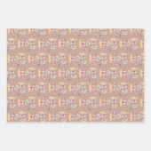 KaffeeWeihnachtsblätter Wrapping Paper Lebkuchen Geschenkpapier Set (Vorderseite)