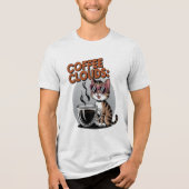 Kaffeewolken Tri-Blend Shirt (Vorderseite)