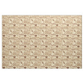 Kaffeeworte Stoff (Yard (91,4 cm))