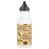 Kaffeewörter Edelstahlflasche (Rechts)