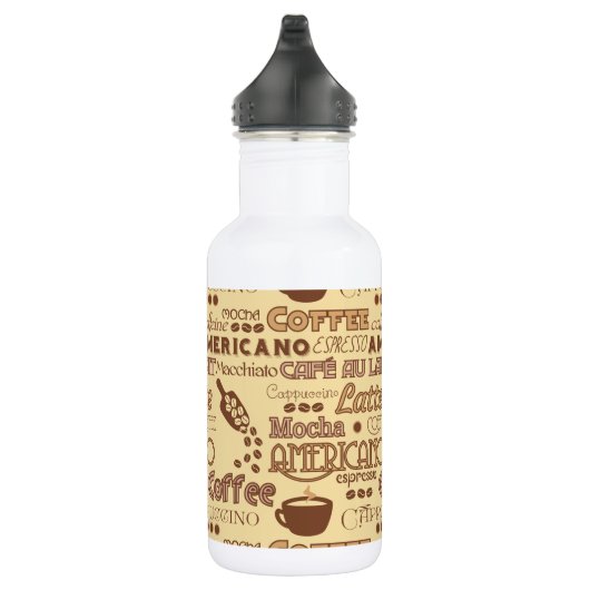 Kaffeewörter Edelstahlflasche (Rechts)