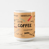 Kaffeewörter Kaffeetasse (Mittel)