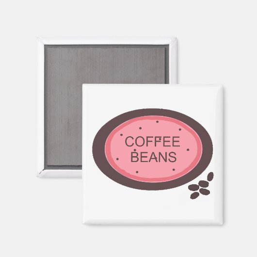 Kaffeezeichen Magnet (Vorderseite/Rückseite)