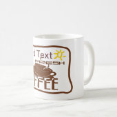Kaffeezeichen, Name hinzufügen Kaffeetasse (VorderseiteRechts)