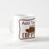 Kaffeezeichen, Name hinzufügen Kaffeetasse (Vorderseite Links)
