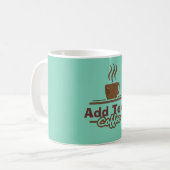 Kaffeezeichen, Name hinzufügen Kaffeetasse (Vorderseite Links)