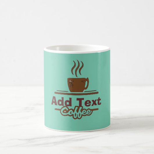 Kaffeezeichen, Name hinzufügen Kaffeetasse (Mittel)