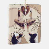 Kaffeezeit, alles was wir brauchen ist Kaffee, Kaf Keramikornament (Rechts)