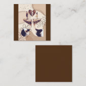 Kaffeezeit, alles was wir brauchen ist Kaffee, Kaf Quadratische Visitenkarte (Vorne/Hinten)