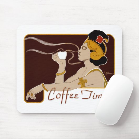 Kaffeezeit CC0224 Art Nouveau Mousepad (Mit Mouse)
