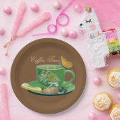 Kaffeezeit Cup & Saucer Paper-Teller Pappteller (Party)
