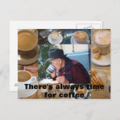 Kaffeezeit, Es ist immer Zeit für Kaffee Postkarte (Vorne/Hinten)
