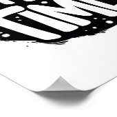 Kaffeezeit - Fett handgeschriebene Typografie-Aufk Poster (Ecke)