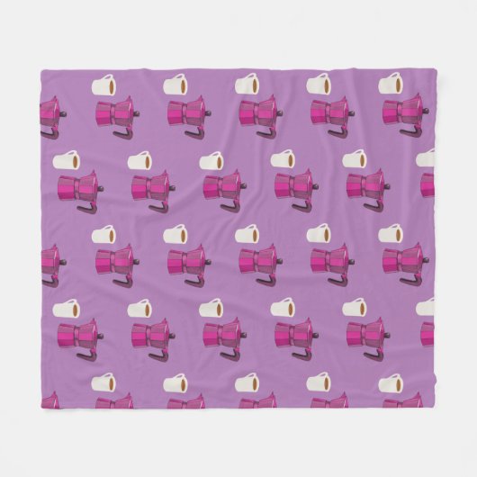 Kaffeezeit Fleecedecke (Vorderseite (Horizontal))