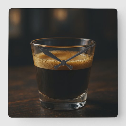 Kaffeezeit - Gemütliche Uhr (Vorderseite)