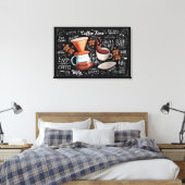 Kaffeezeit Geschmackvoll frisch gebrüht Leinwanddruck (Insitu (Schlafzimmer))