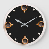 Kaffeezeit Große Wanduhr (Vorderseite)