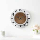 Kaffeezeit Große Wanduhr (Zuhause)
