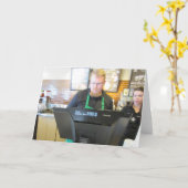 Kaffeezeit-Grußkarte Karte (Gelbe Blume)