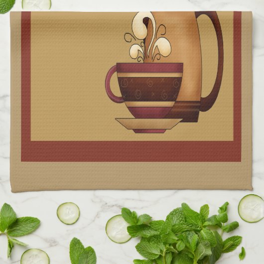 Kaffeezeit Handtuch (Gefaltet)