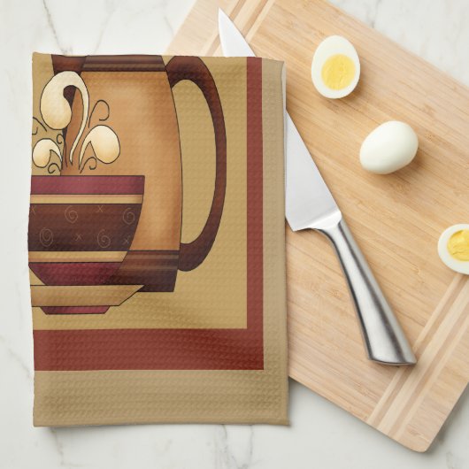 Kaffeezeit Handtuch (Viertel Falte)