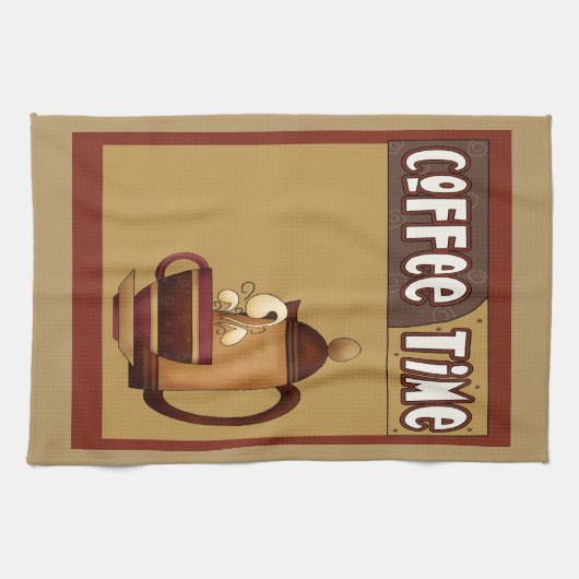 Kaffeezeit Handtuch (Horizontal)