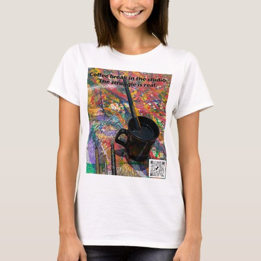 Kaffeezeit im Studio T-Shirt (Vorderseite)
