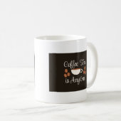 ☕ Kaffeezeit ist jederzeit - Spaß & Cosy Lover Kaffeetasse (VorderseiteRechts)