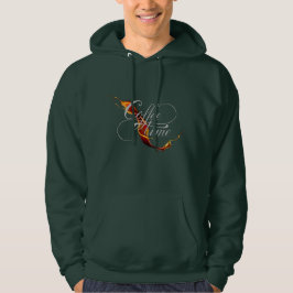 Kaffeezeit-Kalligrafie & Spritzstrom Kaffee Hoo Hoodie
