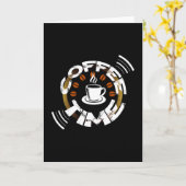 Kaffeezeit Karte (Gelbe Blume)