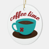 Kaffeezeit Keramik Ornament (Links)