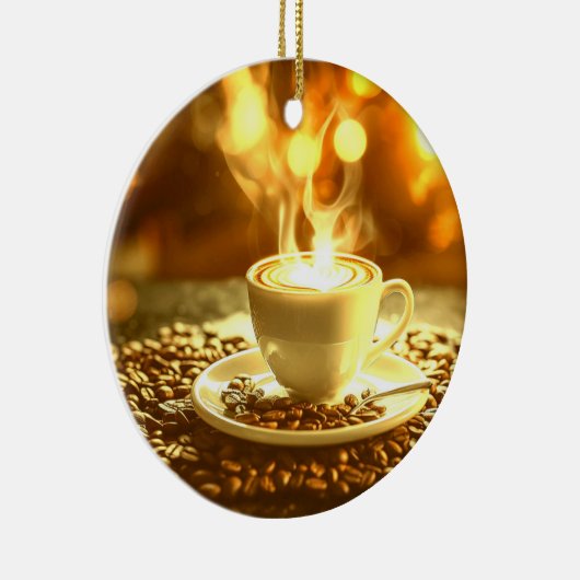 Kaffeezeit Keramik Ornament (Rechts)