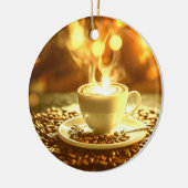 Kaffeezeit Keramik Ornament (Links)