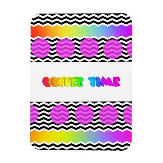 KAFFEEZEIT Kühlschrank Magnet (Vertikal)