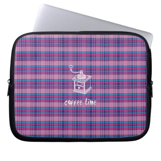 Kaffeezeit Laptopschutzhülle (Vorderseite)
