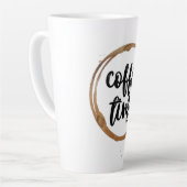 Kaffeezeit Latte Tasse (Linke Ecke)