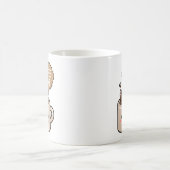 Kaffeezeit lustiger Kawaii-Kaffee Kaffeetasse (Mittel)