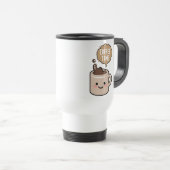 Kaffeezeit lustiger Kawaii-Kaffee Reisebecher (VorderseiteRechts)