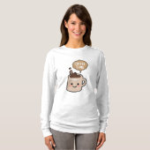 Kaffeezeit lustiger Kawaii-Kaffee T-Shirt (Vorne ganz)