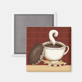 Kaffeezeit Magnet (Vorderseite/Rückseite)