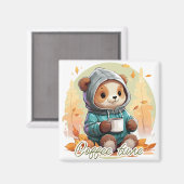 Kaffeezeit Magnet (Vorderseite/Rückseite)