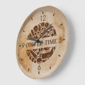 Kaffeezeit | Milchschaum | Küche Große Wanduhr (Winkel)