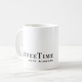 Kaffeezeit mit Almeida-Tasse Kaffeetasse (Vorderseite Links)